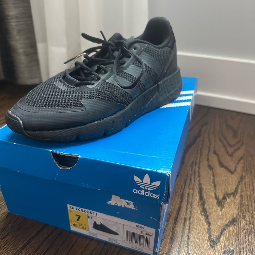 Adidas ZX 1K Boost Triple Black Sneakers